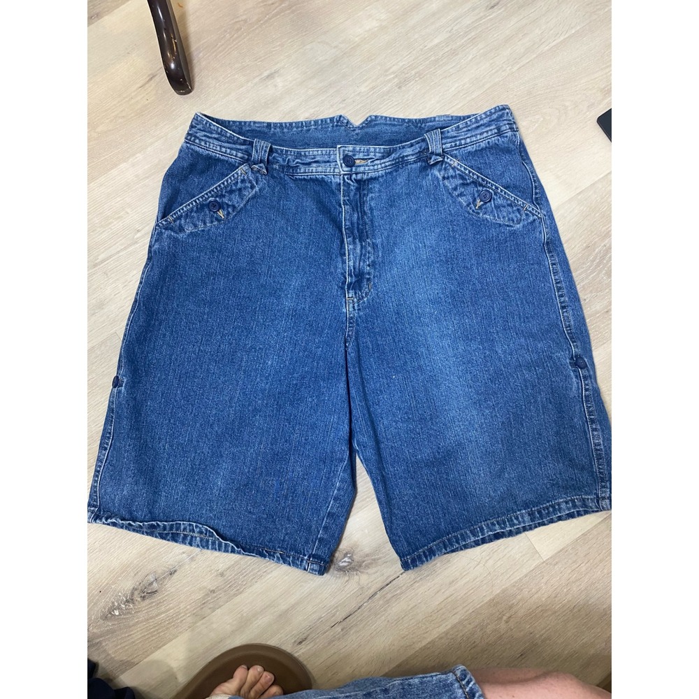 White Stag Vintage 90s Y2K Denim Shorts Blue Cotton High Rise Womens 14